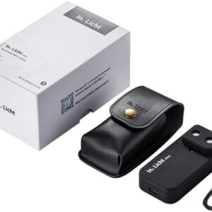 In.Licht Ultra Well Certified Human-Centric Handheld Health Light Meter – Measures EML, CS, CCT, LUX, CRI, Rf & Rg, Flicker Index | Lightweight Lux Meter & Spectrometer for Light Designers (Black)