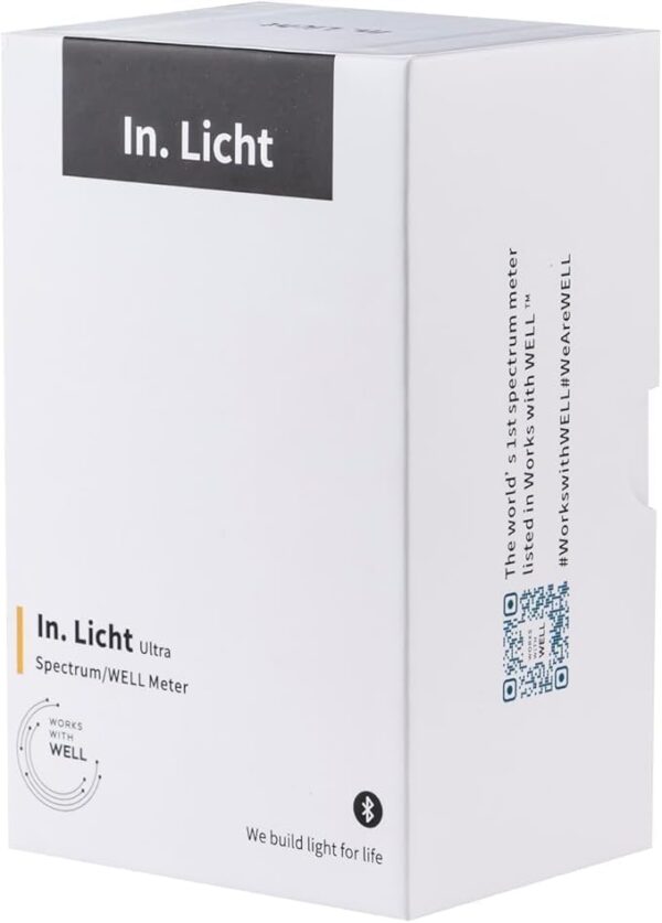 In.Licht Ultra Well Certified Human-Centric Handheld Health Light Meter – Measures EML, CS, CCT, LUX, CRI, Rf & Rg, Flicker Index | Lightweight Lux Meter & Spectrometer for Light Designers (Black) - Image 7